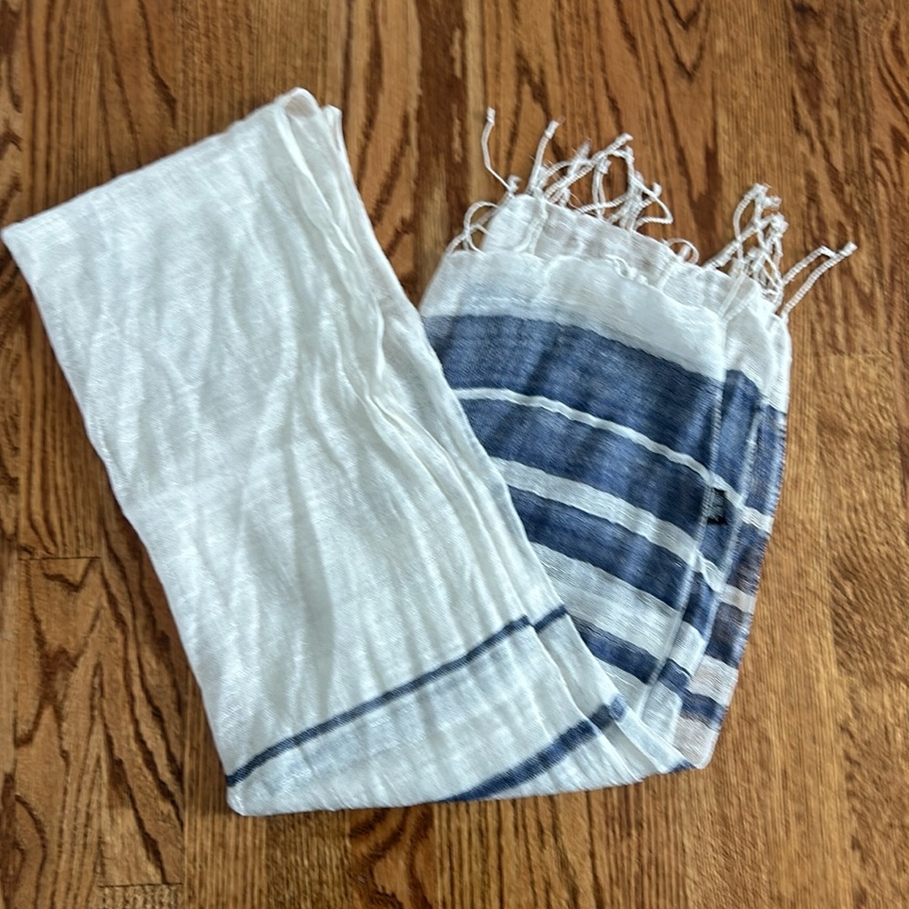 Blue & White Scarf